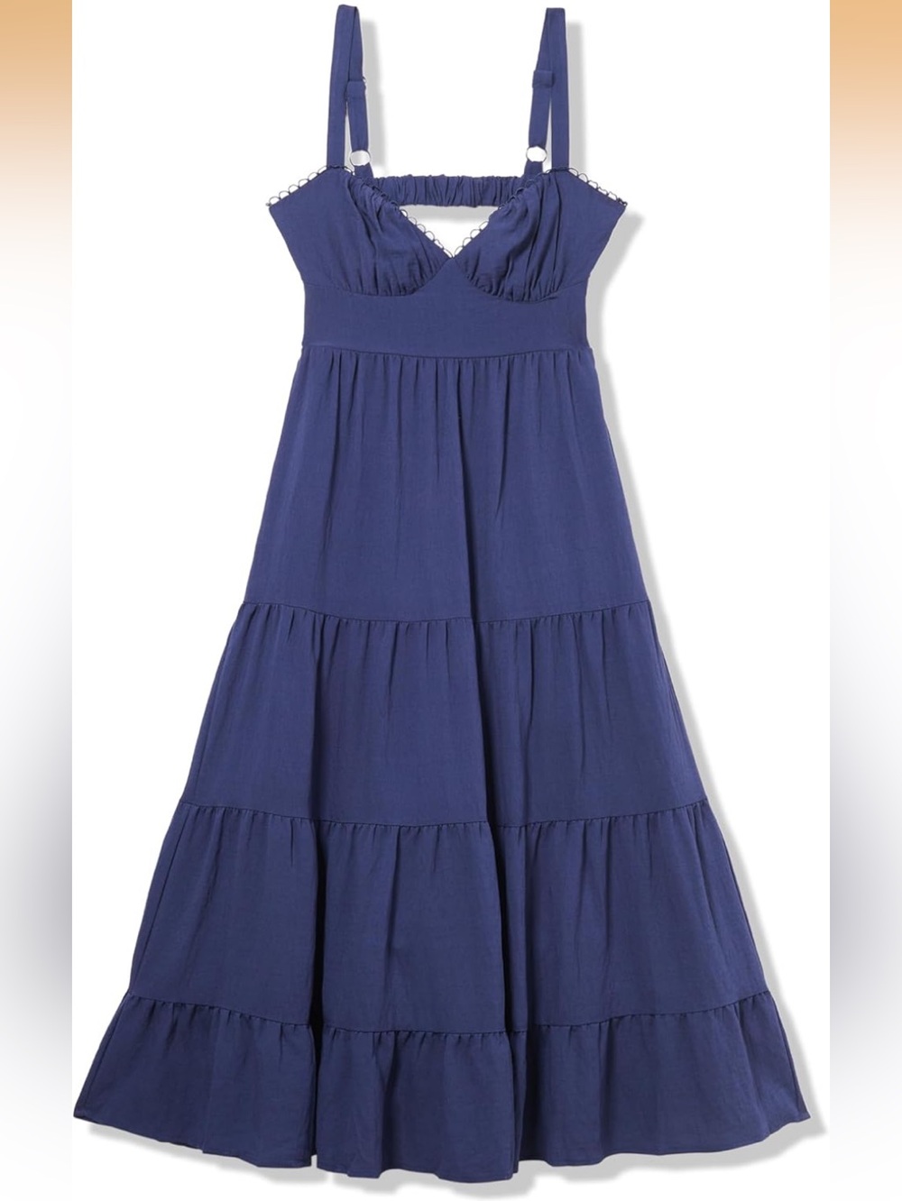 Women's Sleeveless Maxi Tiered Dress